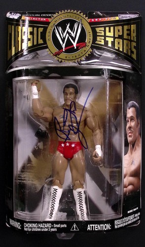 Rocky johnson signed - johnson, wwe